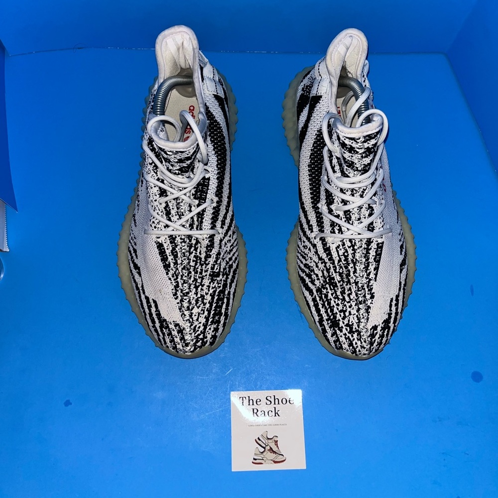 adidas Yeezy Boost 350 V2 Low Zebra Mens Size 9.5 - Picture 2 of 8
